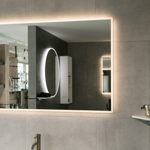 ARUVO™ BRILLANCE Mirror w/ Acrylic Frame Diffused Led Light & Demister 1200mm | ARLED1200