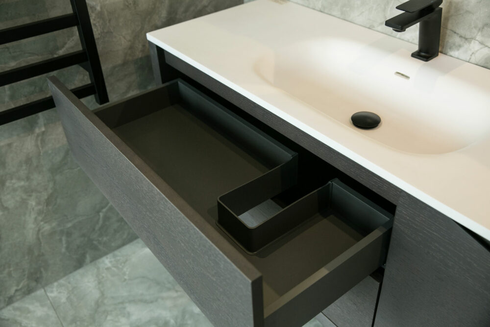 ARUVO™ BEVALE Collection Plywood Vanity W900mm | Colour & Basin Options - Image 7