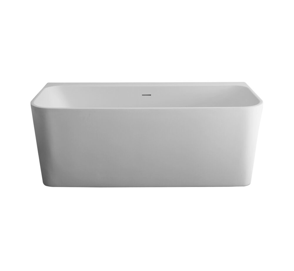 ARUVO™ CECILIA Acrylic Freestanding Bath L1620mm | Gloss White - Image 5
