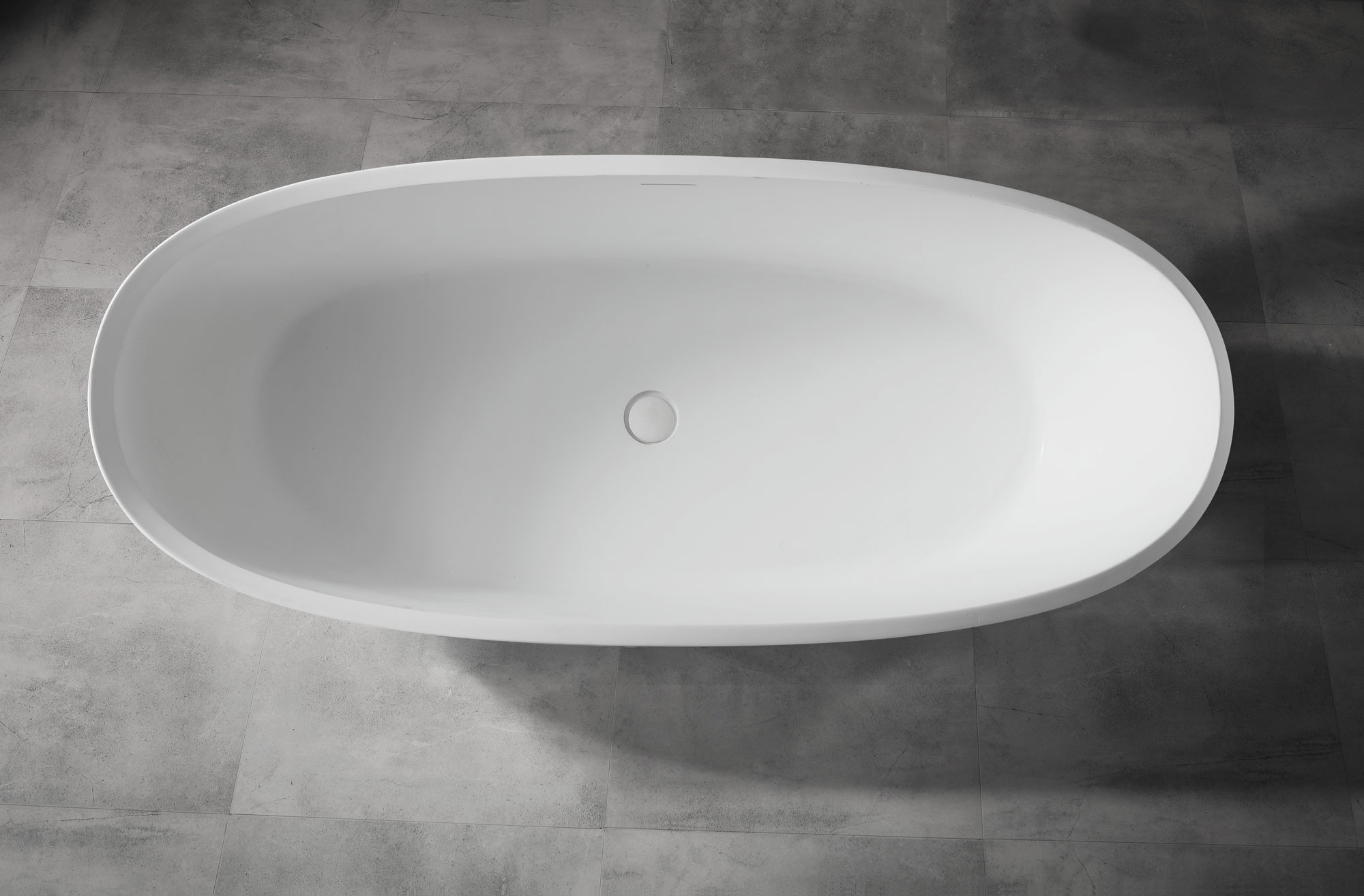 ARUVO™ RUBY Composite Stone Freestanding Bath L1600mm Toptile Bathrooms