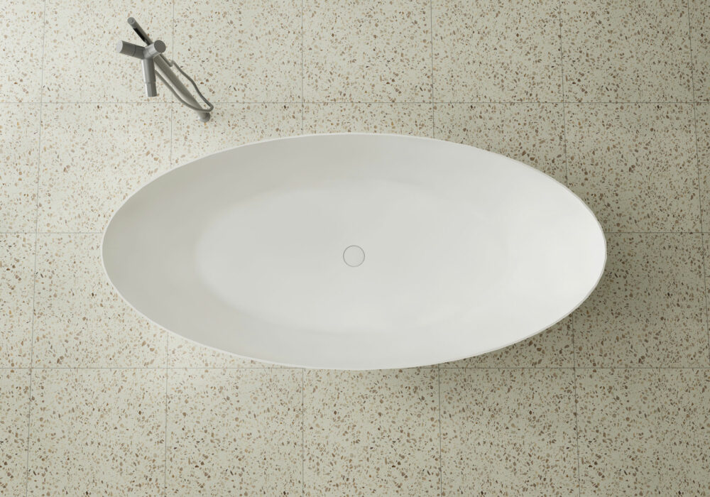 ARUVO™ SKYLAR Composite Stone Freestanding Bath L1700mm - Image 3