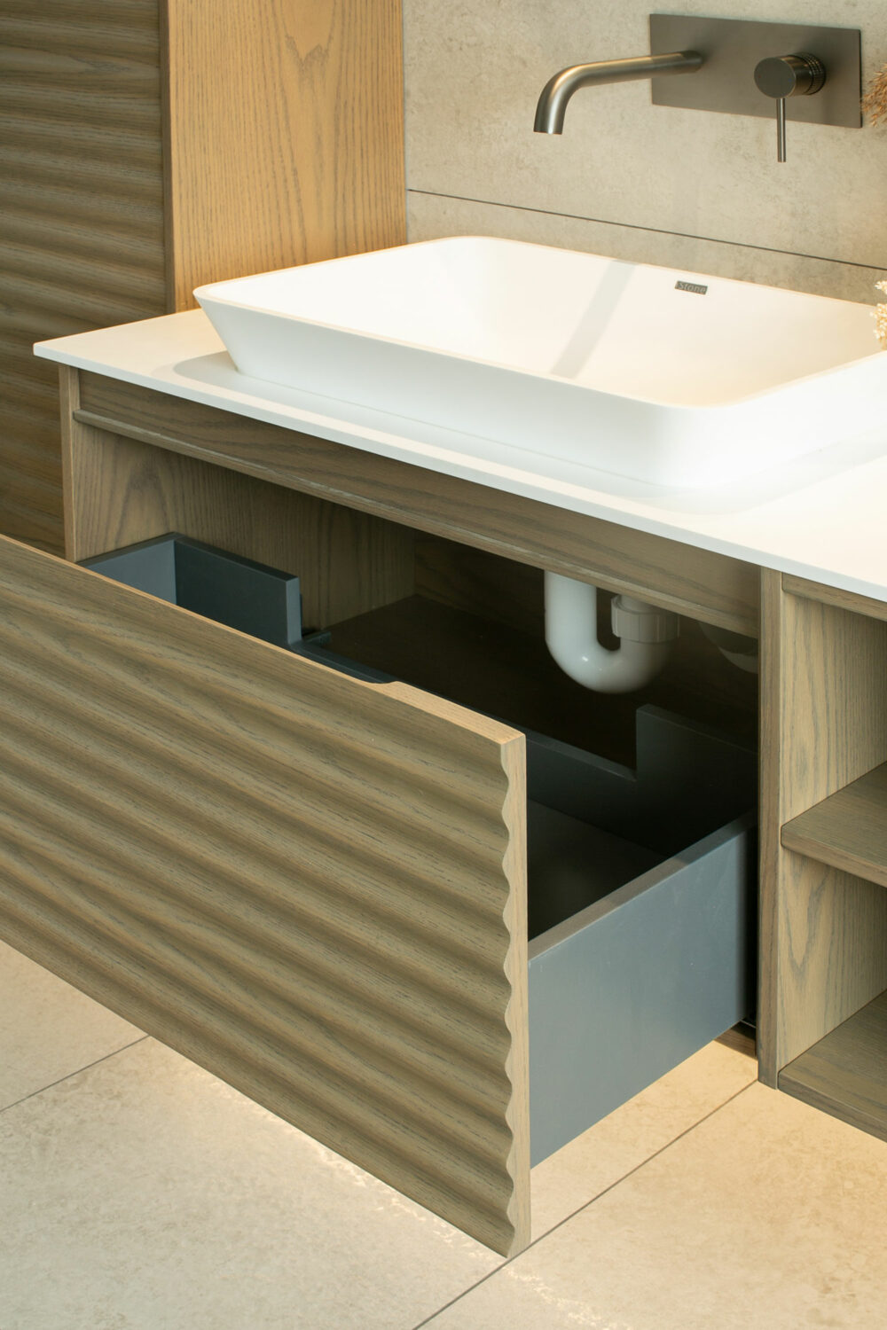ARUVO™ JEROME Collection Plywood Vanity W1800mm | Colour & Basin Options - Image 3
