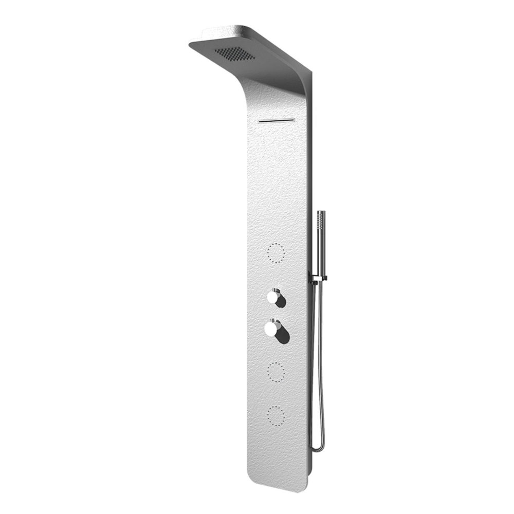 LUXE Composite Stone Shower Unit | Matte White - Image 3