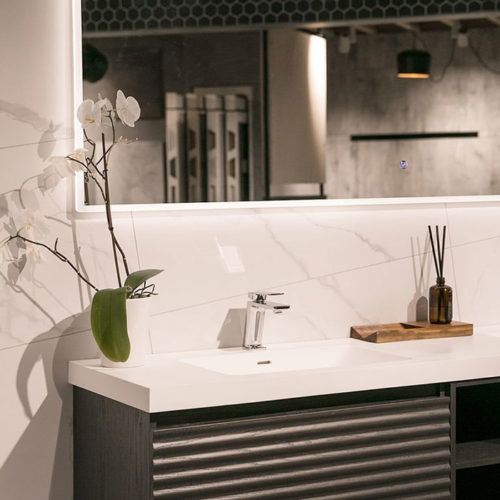 ARUVO™ BRILLANCE Mirror w/ Acrylic Frame Diffused LED Light & Demister 1500mm | ARLED1500