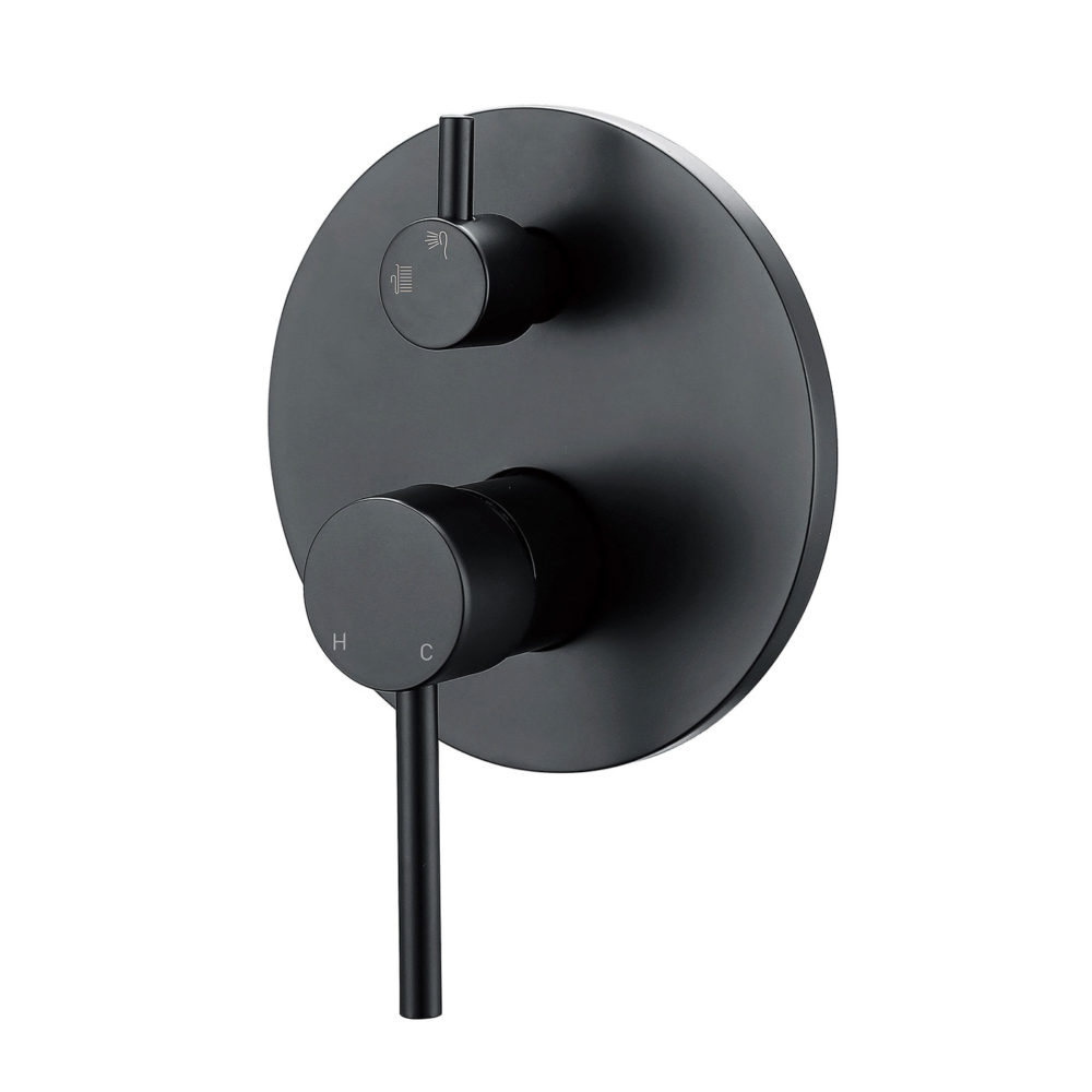 ARUVO™ KLASSI Shower Mixer With Diverter | Matte Black