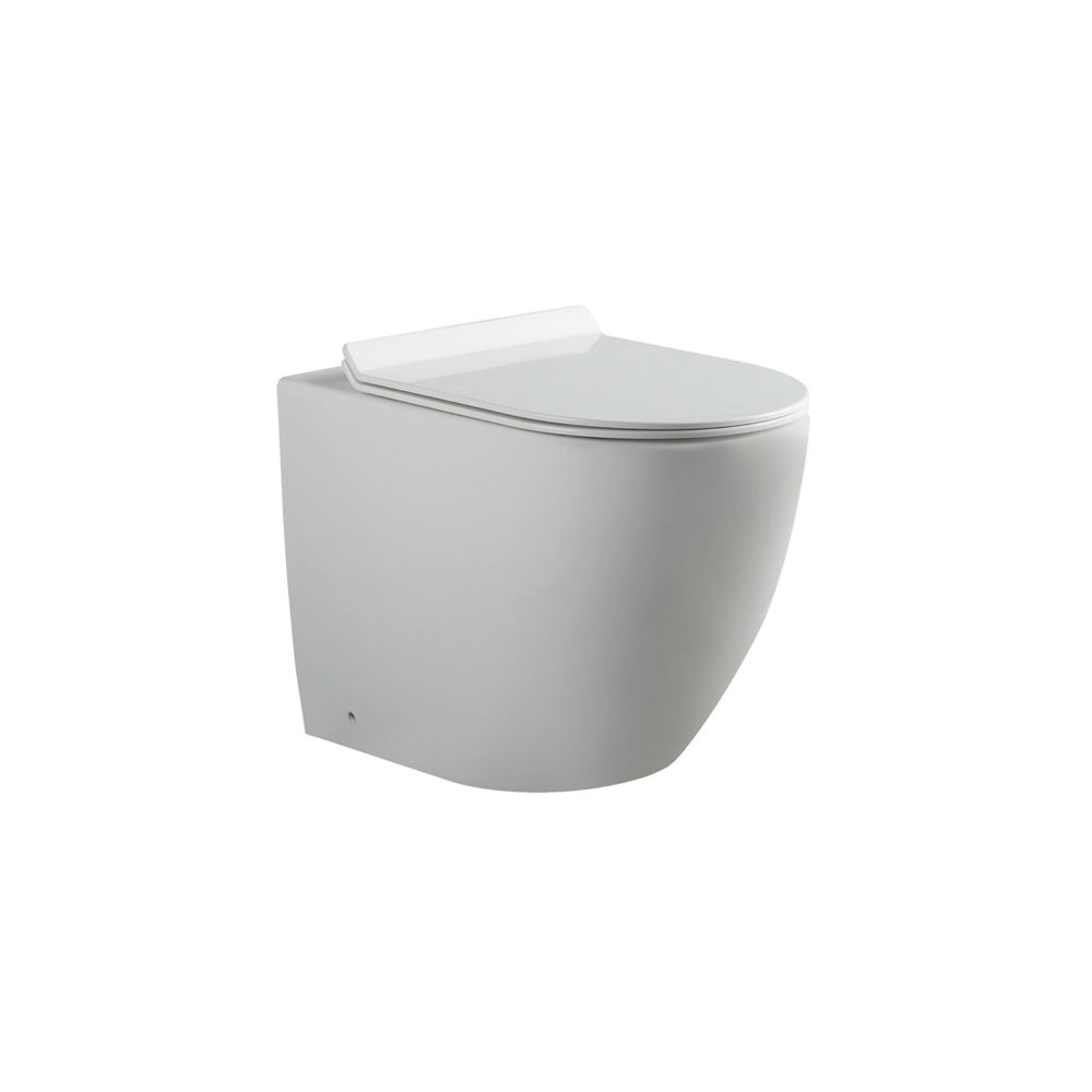 ARUVO™ In-Wall Floor Mount Rimless Flo Toilet | Made in Italy Valsir Tropea S Cistern