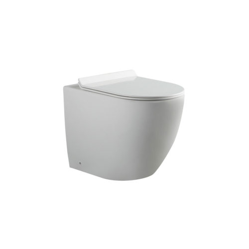 ARUVO™ In-Wall Floor Mount Rimless Flo Toilet | Made in Italy Valsir Tropea S Cistern