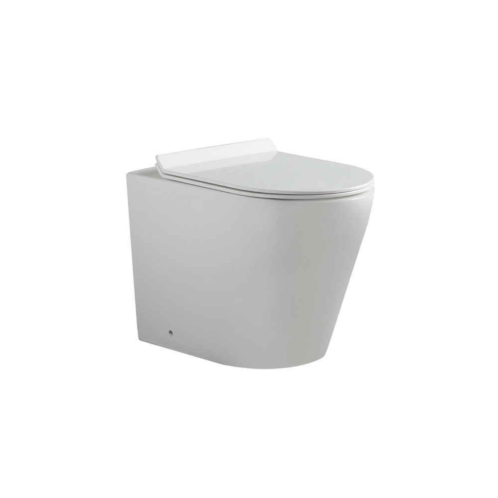 ARUVO™ In-Wall Floor Mount Rimless Rosso Toilet | Made in Italy Valsir Tropea S Cistern