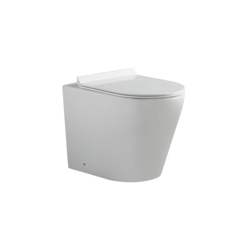 ARUVO™ In-Wall Floor Mount Rimless Rosso Toilet | Made in Italy Valsir Tropea S Cistern