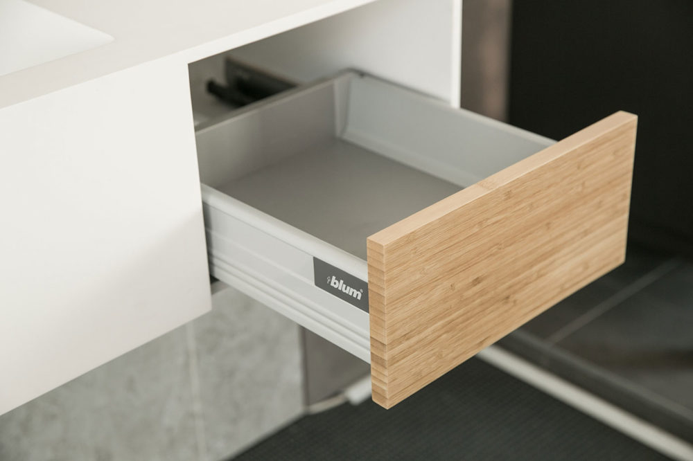 ARUVO™ CUBIC Composite Stone Wall-mounted Basin | W900mm - Image 3