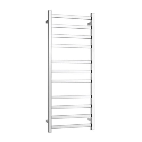 ARUVO™ EVOLVE Heated Towel Rail 11 Flat Square Bar W500 | Chrome