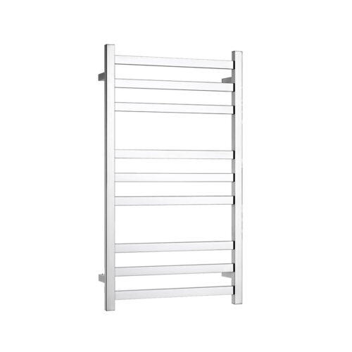 ARUVO™ EVOLVE Heated Towel Rail 9 Flat Square Bar | Chrome