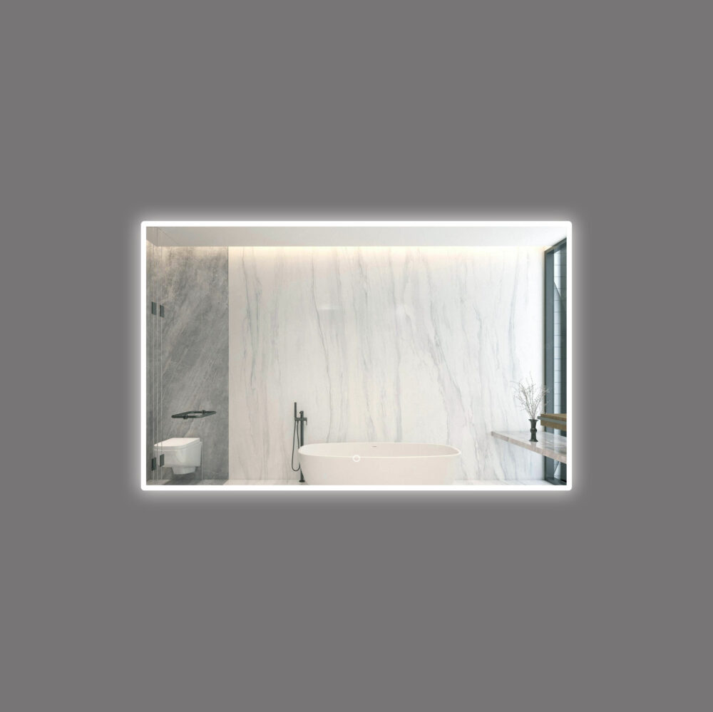 ARUVO™ BRILLANCE Mirror w/ Acrylic Frame Diffused Led Light & Demister 1200mm | ARLED1200 - Image 7