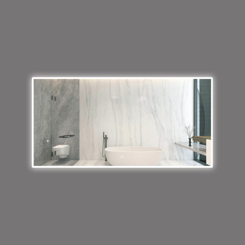 ARUVO™ BRILLANCE Mirror w/ Acrylic Frame Diffused LED Light & Demister 1500mm | ARLED1500 - Image 5