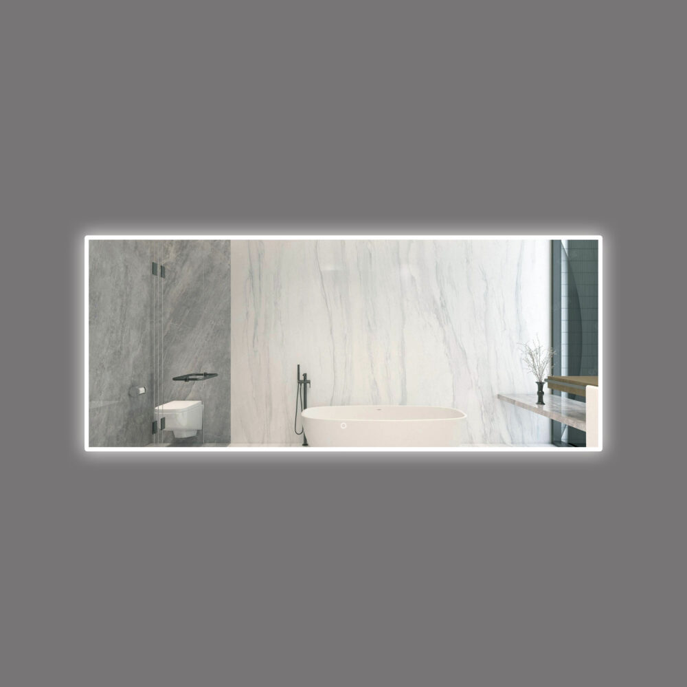 ARUVO™ BRILLANCE Mirror w/ Acrylic Frame Diffused LED Light & Demister 1800mm | ARLED1800 - Image 6