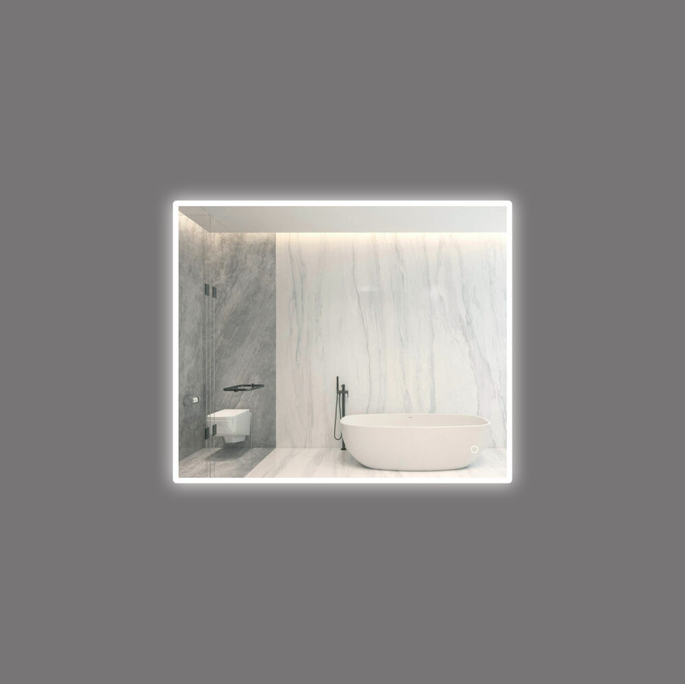 ARUVO™ BRILLANCE Mirror w/ Acrylic Frame Diffused LED Light & Demister 750/900mm | ARLED750/900 - Image 5