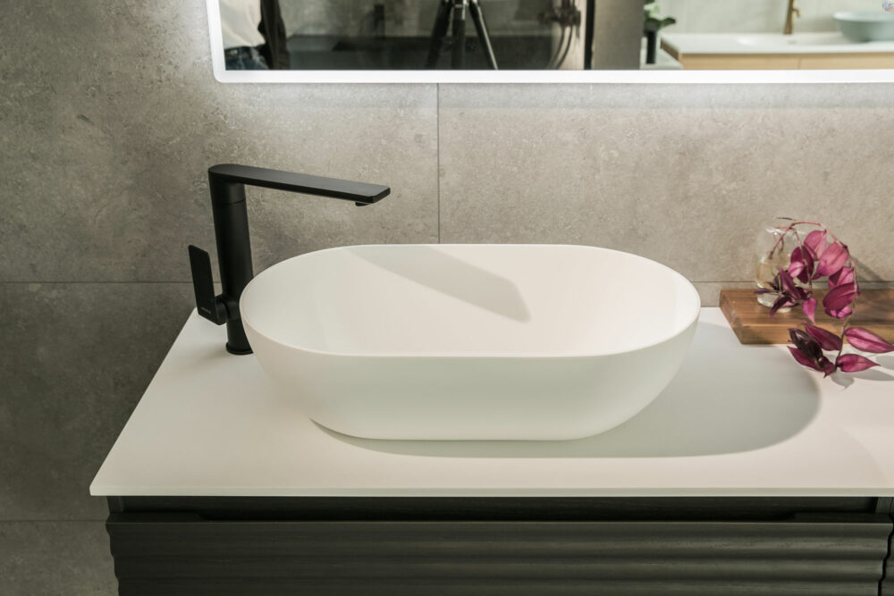 ARUVO™ HAZEL Composite Stone Countertop Basin - Image 2