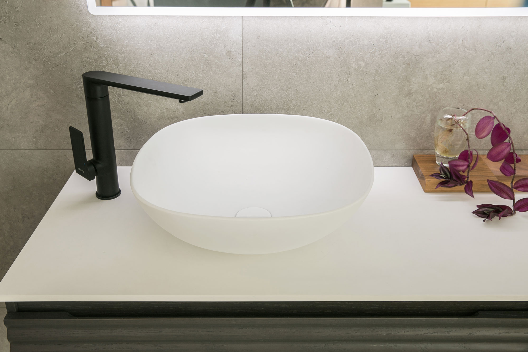 ARUVO™ PIETRO Composite Stone Countertop Basin Toptile Bathrooms