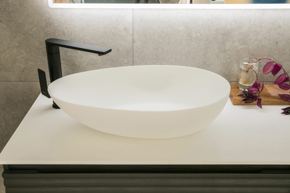 ARUVO™ SCARLETT Composite Stone Countertop Basin - Image 2