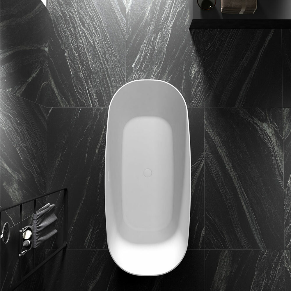 ARUVO™ MATTIA Acrylic Freestanding Bath L1500mm | Finish Options - Image 3