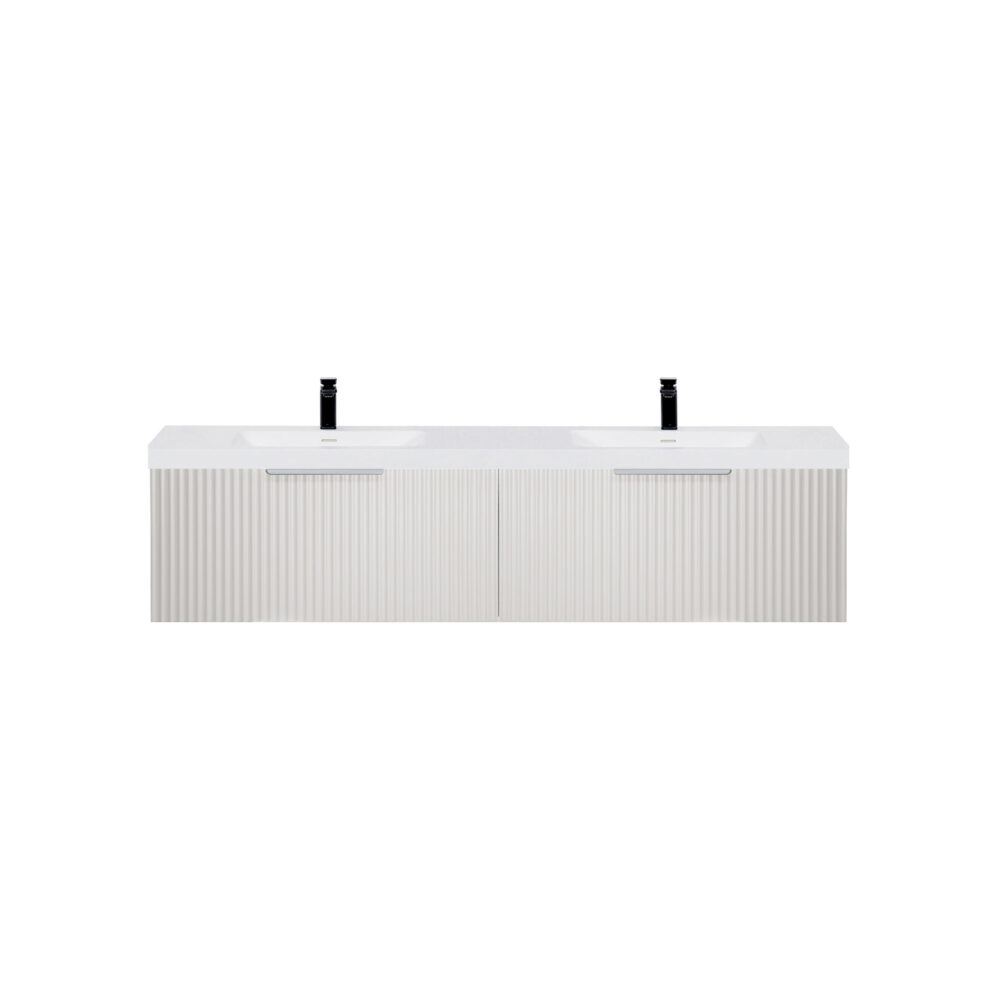 ARUVO™ ROMEO Collection Plywood Vanity Light Grey W1800mm | Basin Options - Image 6