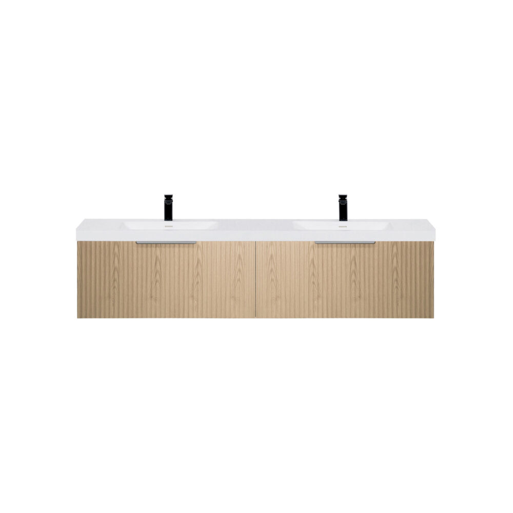ARUVO™ ROMEO Collection Plywood Vanity Natural Oak W1800mm | Basin Options - Image 7