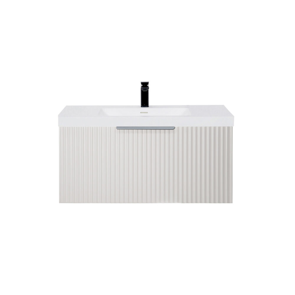 ARUVO™ ROMEO Collection Plywood Vanity Light Grey W900mm | Basin Options - Image 8