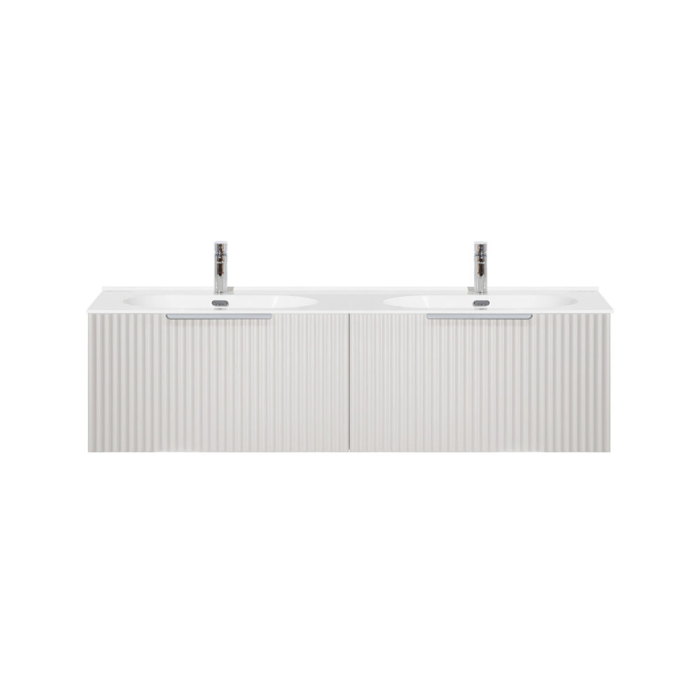 ARUVO™ ROMEO Collection Plywood Vanity Light Grey W1500mm | Basin Options - Image 5