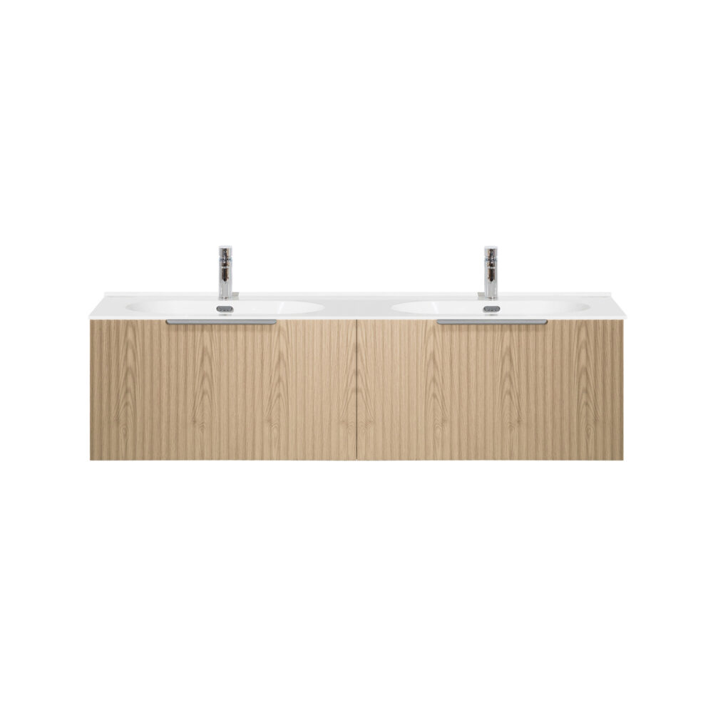 ARUVO™ ROMEO Collection Plywood Vanity Natural Oak W1500mm | Basin Options - Image 9
