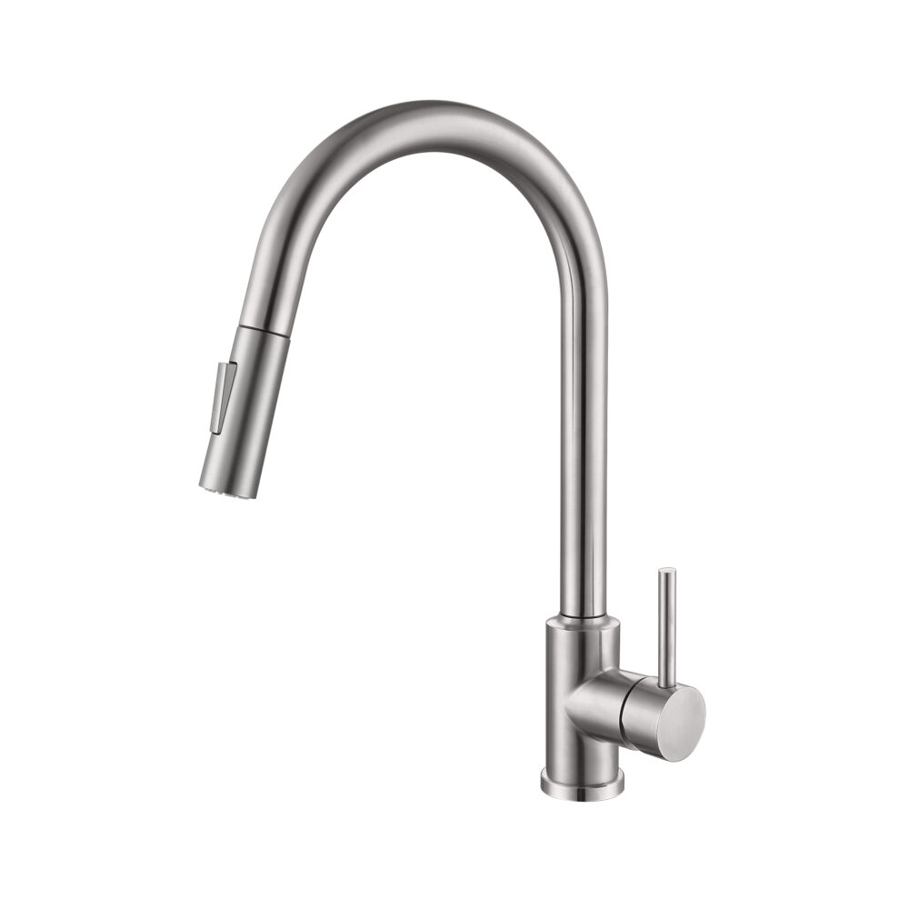 SANTINO Stainless Steel Kitchen Mixer with Pull Out Spray | Colour Options - Image 2
