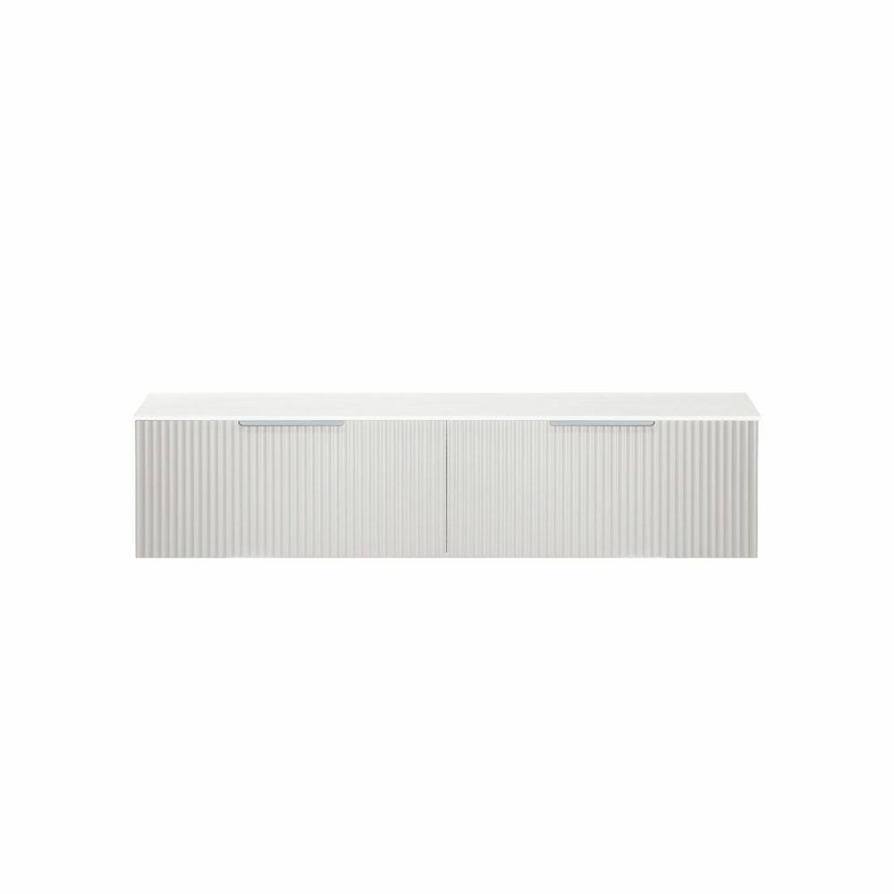 ARUVO™ ROMEO Collection Plywood Vanity Light Grey W1800mm | Basin Options - Image 7