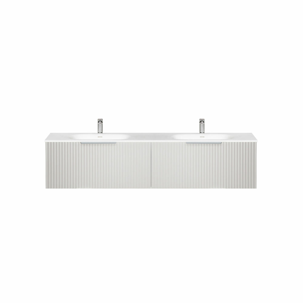 ARUVO™ ROMEO Collection Plywood Vanity Light Grey W1800mm | Basin Options - Image 5