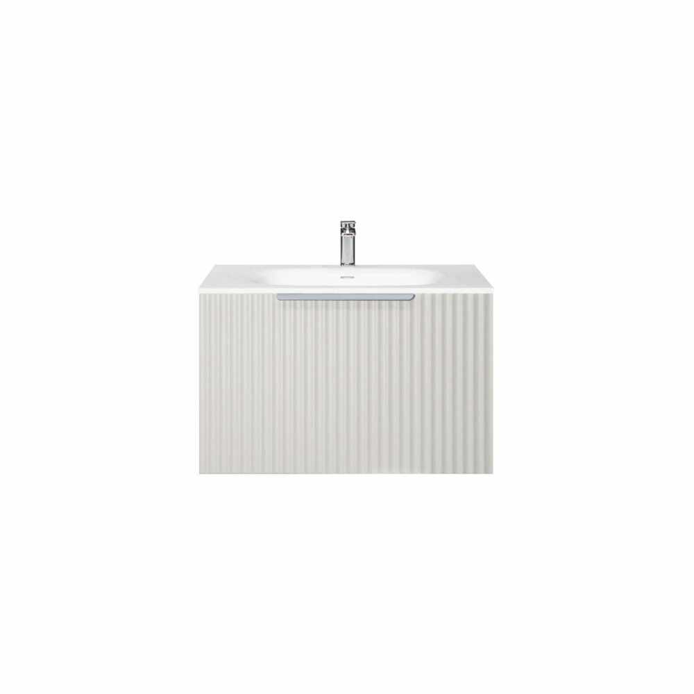 ARUVO™ ROMEO Collection Plywood Vanity Light Grey W600mm | Basin Options - Image 5