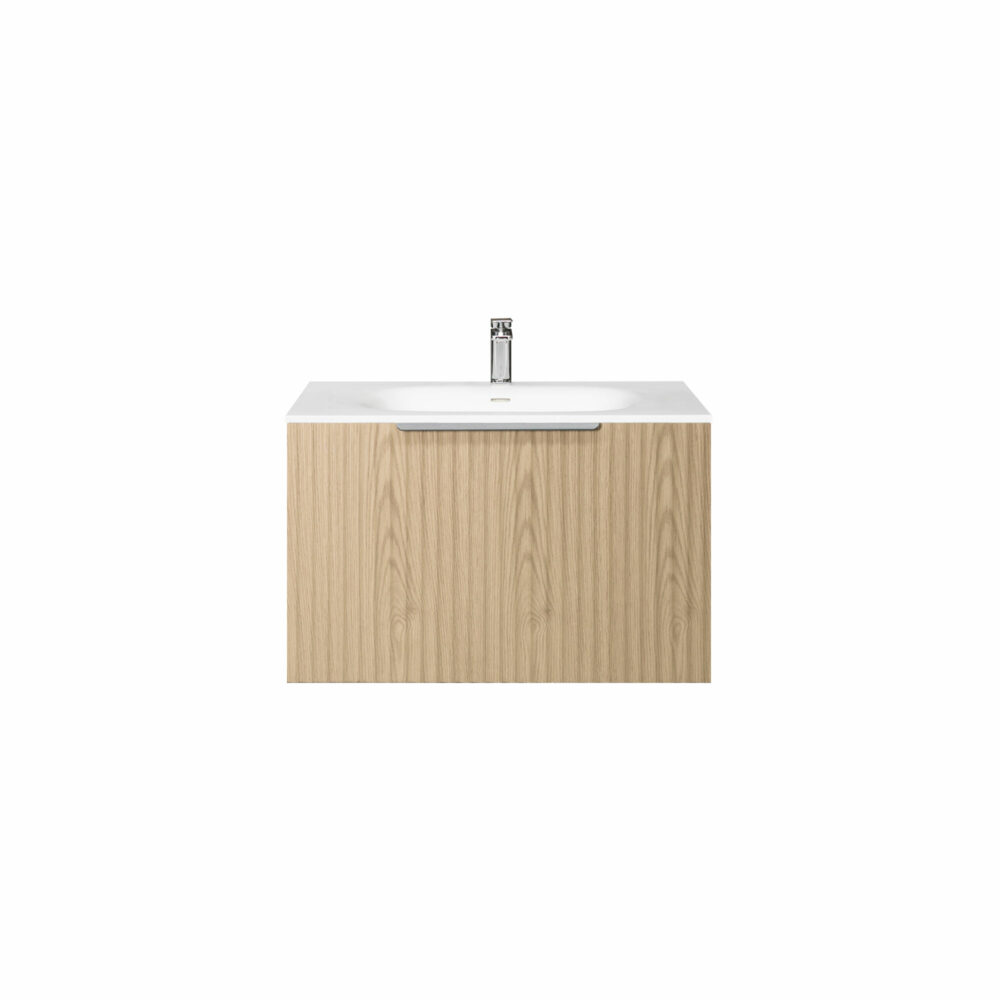 ARUVO™ ROMEO Collection Plywood Vanity Natural Oak W600mm | Basin Options - Image 6