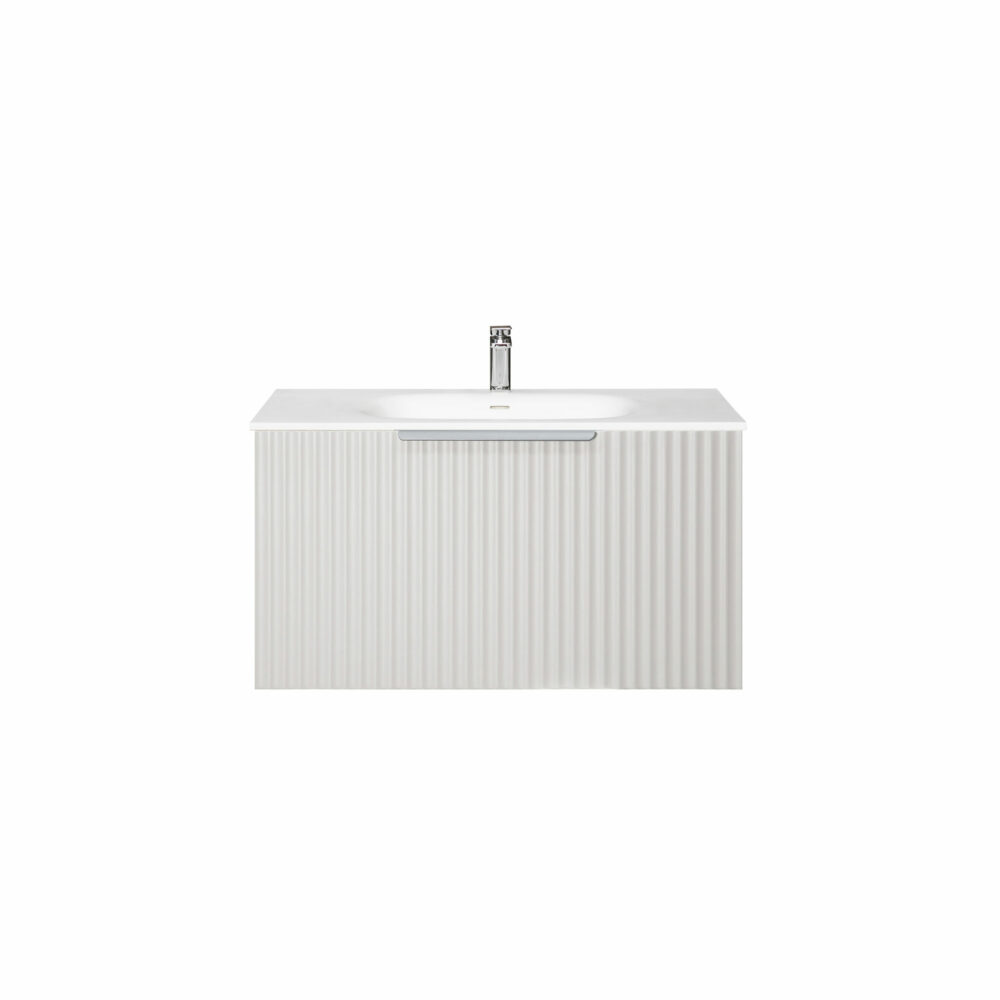 ARUVO™ ROMEO Collection Plywood Vanity Light Grey W750mm | Basin Options - Image 6
