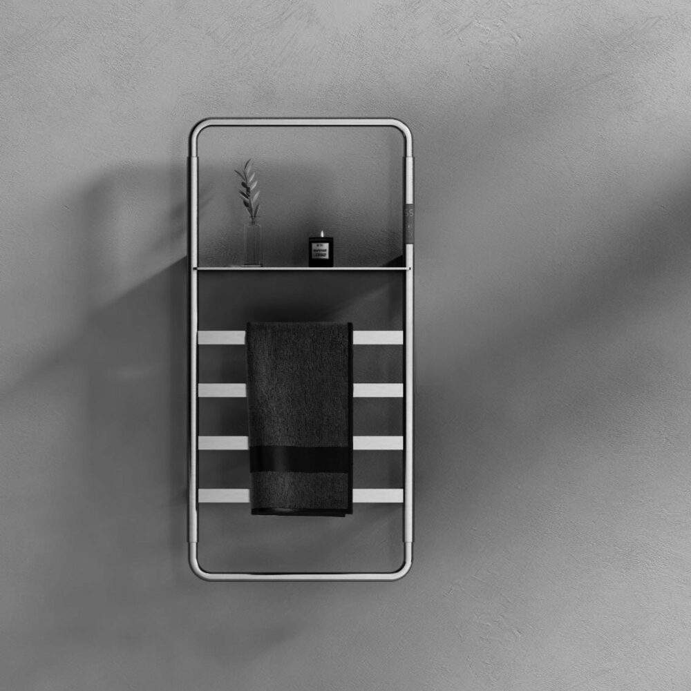 ARUVO™ KINGSLEY Innovative Heated Towel Rail 5 Bar with Timer and Temperature Setting | Finish Options - Image 2