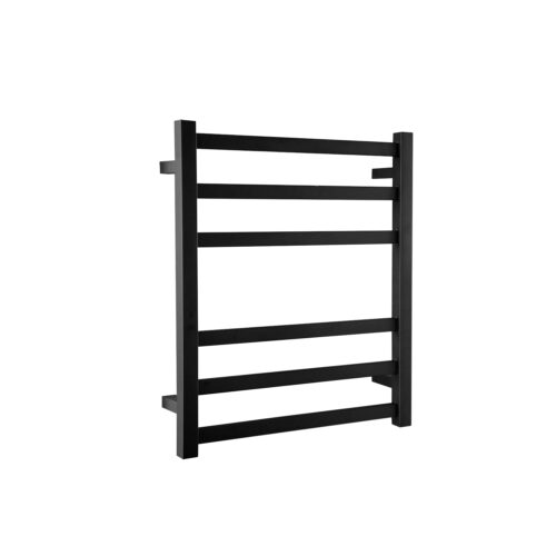 ARUVO™ URBANE Heated Towel Rail 6 Square Bar W420 | Matte Black