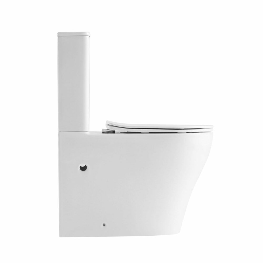 ARUVO™ VortekCLEAN® Rimfree Duron T1 BTW Toilet Suite | Gloss White - Image 7