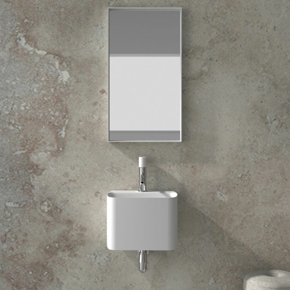 ARUVO™ ENKØ Composite Stone Wall-mounted Basin - Image 2