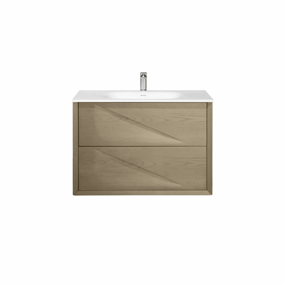 ARUVO™ BEVALE Collection Plywood Vanity W750mm | Colour & Basin Options - Image 9