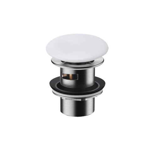 ARUVO™ Pop Up Bath Waste 40mm With Overflow | Matte White