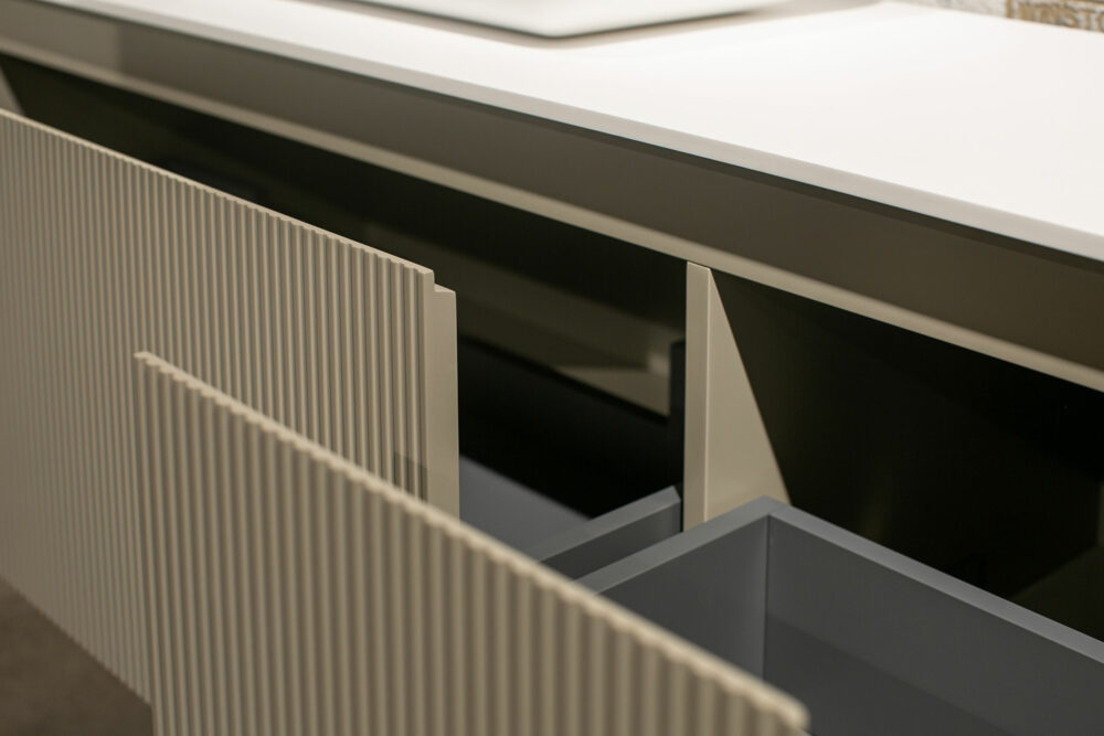ARUVO™ BECA Collection Plywood Vanity Ecru W1200mm | Basin Options - Image 6