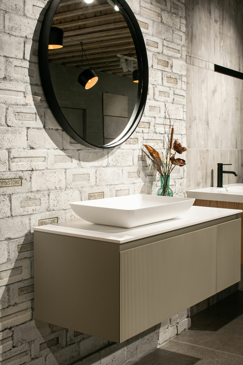 ARUVO™ BECA Collection Plywood Vanity Ecru W1200mm | Basin Options - Image 3