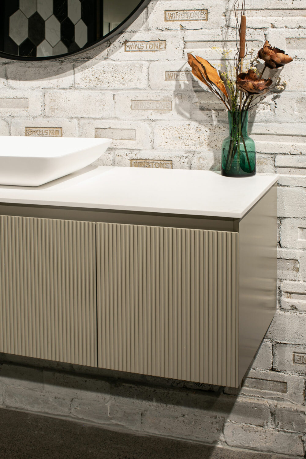 ARUVO™ BECA Collection Plywood Vanity Ecru W1200mm | Basin Options - Image 2