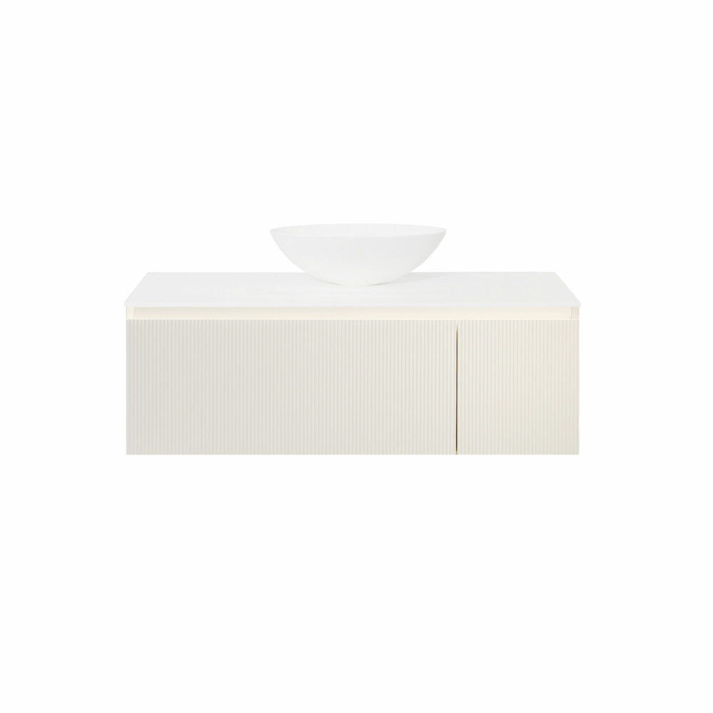 ARUVO™ BECA Collection Plywood Vanity Powder White W1200mm | Basin Options - Image 10