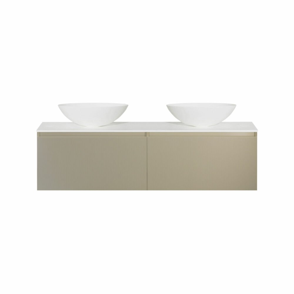 ARUVO™ BECA Collection Plywood Vanity Ecru W1500mm | Basin Options