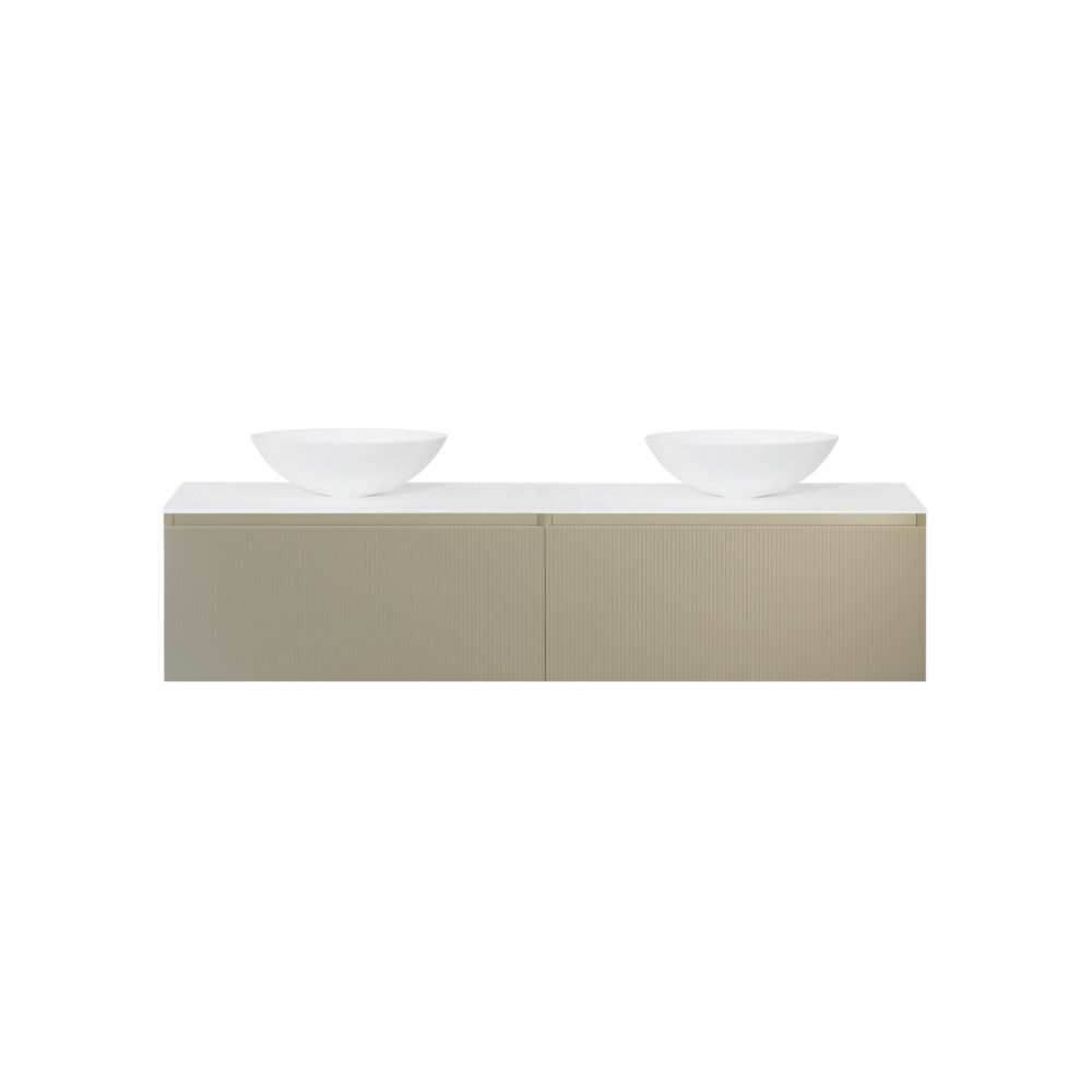 ARUVO™ BECA Collection Plywood Vanity Ecru W1800mm | Basin Options - Image 9