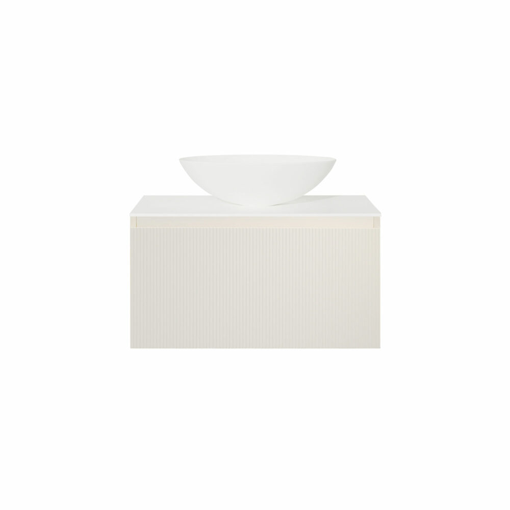 ARUVO™ BECA Collection Plywood Vanity Powder White W750mm | Basin Options - Image 8