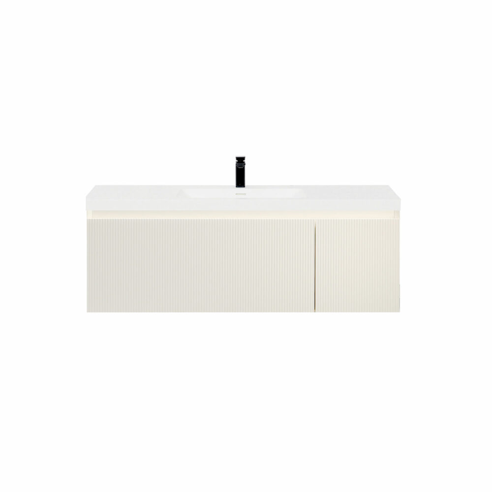 ARUVO™ BECA Collection Plywood Vanity Powder White W1200mm | Basin Options - Image 8