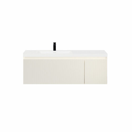 ARUVO™ BECA Collection Plywood Vanity Powder White W1200mm | Basin Options